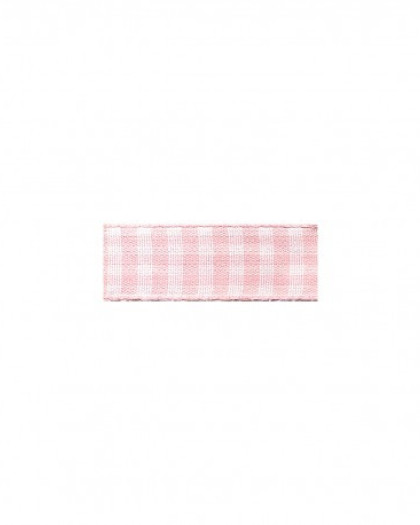 Ruban Vichy Rose Clair - 2 Tailles - Mercerine