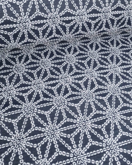 Tissu Jacquard Allover Bong Marine - Mercerine
