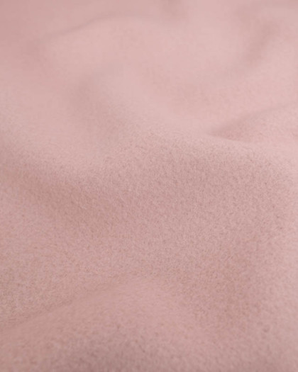 Polaire de Coton Unie Vieux Rose - Mercerine