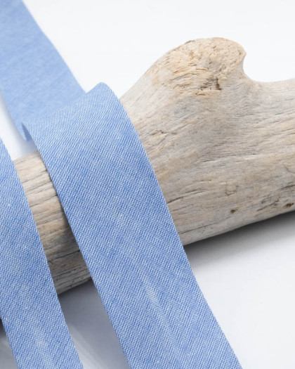 Biais Denim Bleu - 2 Tailles - Mercerine