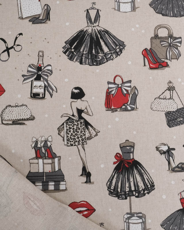 Tissu Effet Lin Glam - Mercerine