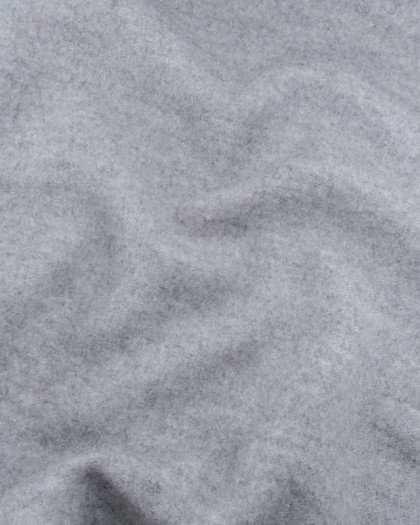 Tissu Lainage Gris Souris Mini Bouclettes - Mercerine