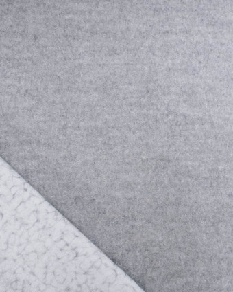 Tissu Lainage Gris Souris Mini Bouclettes - Mercerine