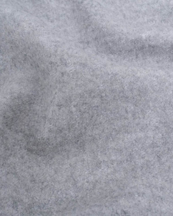 Tissu Lainage Gris Souris Mini Bouclettes - Mercerine