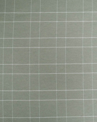 Tissu à Carreaux Grande Largeur Vert Sauge - Mercerine