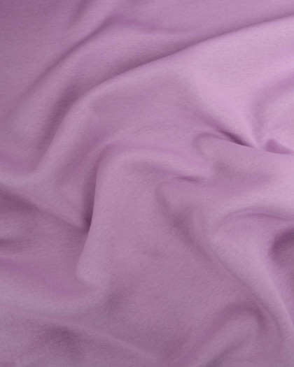 Tissu Sweat Envers Polaire Lilas - Mercerine