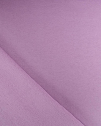 Tissu Sweat Envers Polaire Lilas - Mercerine