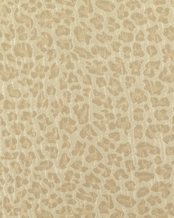 Tissu Jacquard Léopard Lurex Beige  - Mercerine