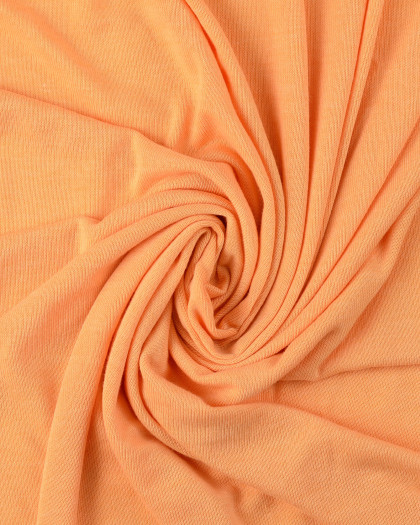 Tissu Maille Douce Légère Abricot - Mercerine