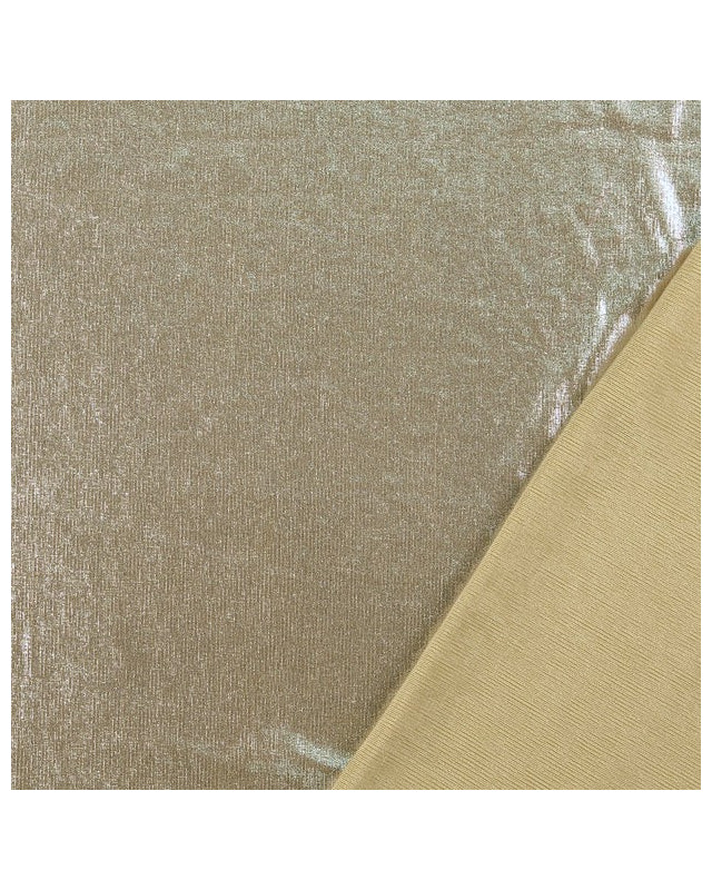 Tissu Jersey Stretch Shiny Beige - Mercerine