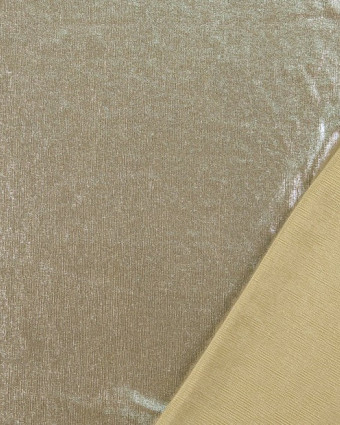 Tissu Jersey Stretch Shiny Beige - Mercerine