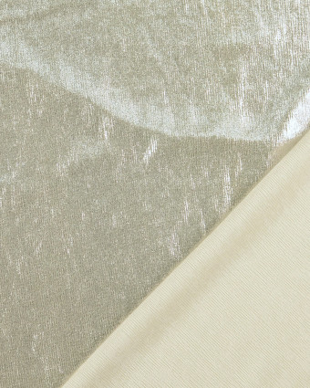 Tissu Jersey Stretch Shiny Ecru - Mercerine