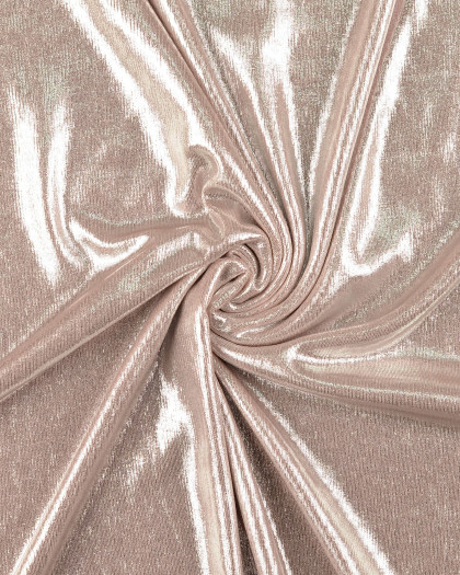 Tissu Jersey Stretch Shiny Rose Clair - Mercerine