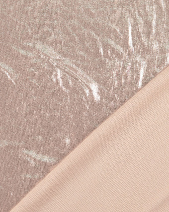 Tissu Jersey Stretch Shiny Rose Clair - Mercerine