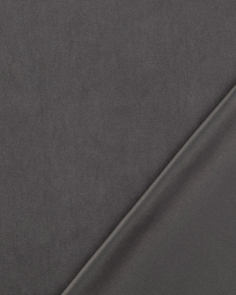 Tissu Déperlant Peau de Pêche Gris - Mercerine