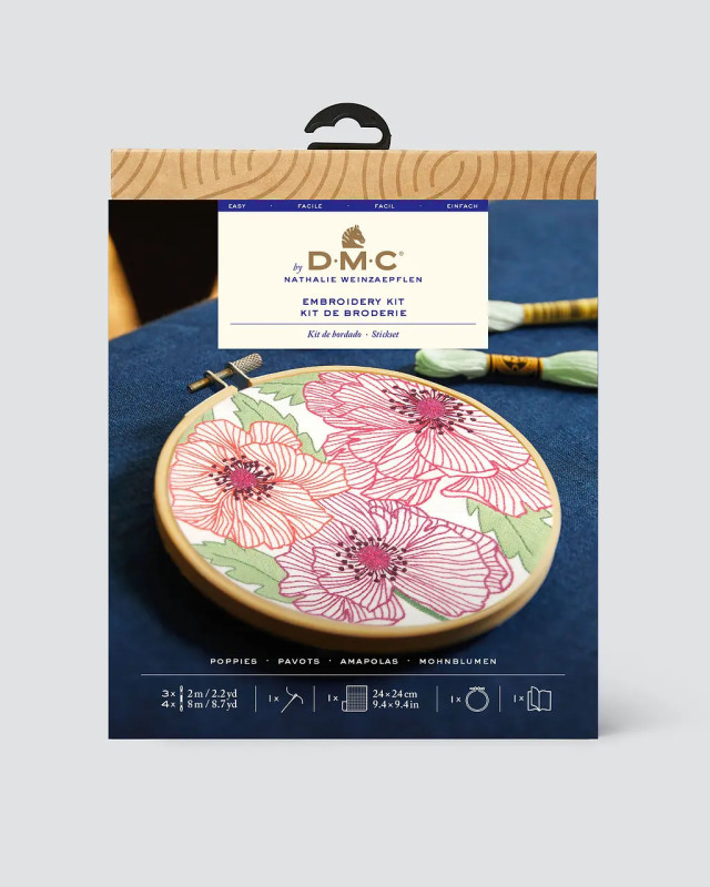 Kit de Broderie Pavots - DMC - Mercerine