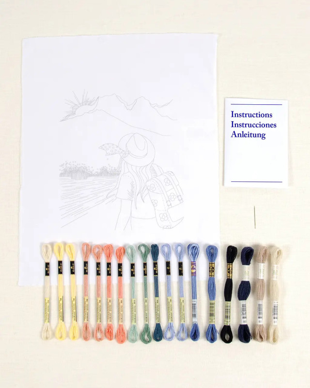 Kit de Broderie Randonneuse - DMC - Mercerine