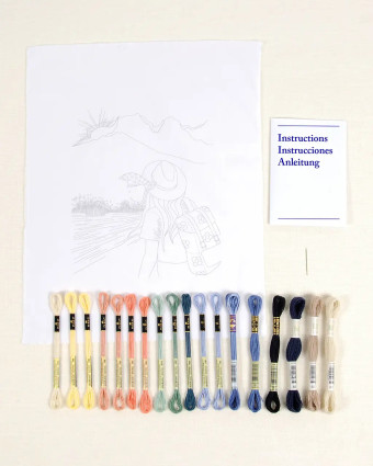 Kit de Broderie Randonneuse - DMC - Mercerine
