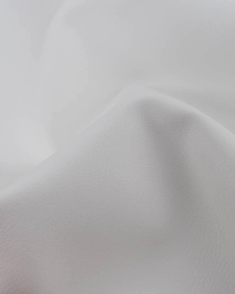 Tissu Simili Cuir Séville Blanc - Mercerine