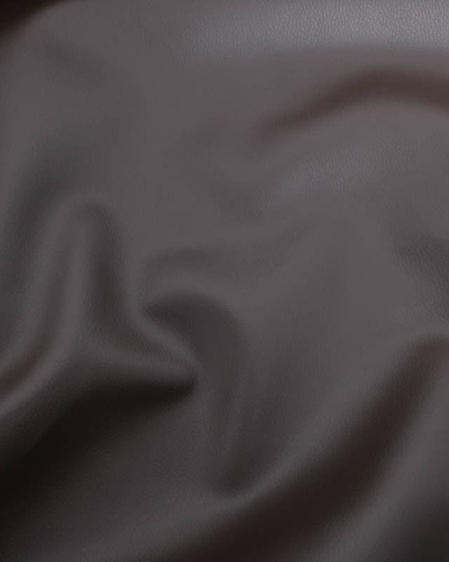 Tissu Simili Cuir Séville Ebène - Mercerine