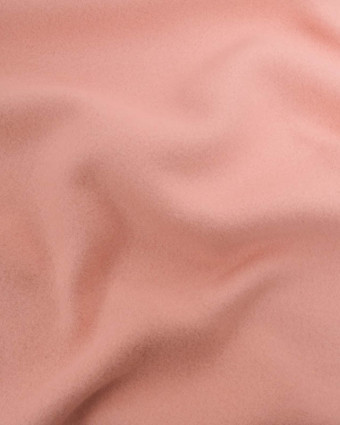 Polaire de Coton Unie Rose Tendre - Mercerine