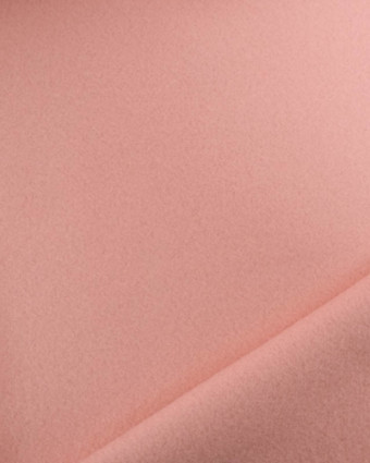 Polaire de Coton Unie Rose Tendre - Mercerine
