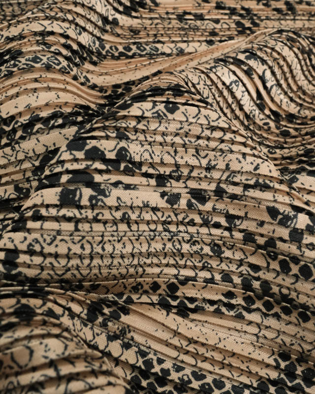 Tissu Plissé Serpent Satiné  - Mercerine
