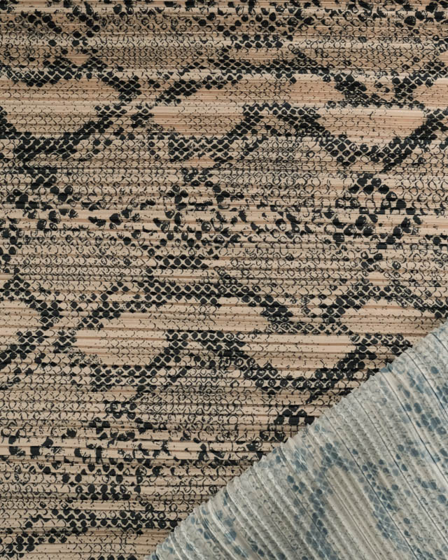 Tissu Plissé Serpent Satiné  - Mercerine