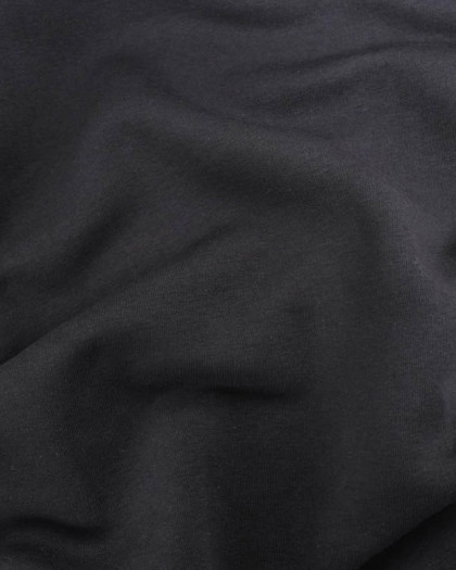 Tissu Sweat Envers Polaire Noir - Mercerine