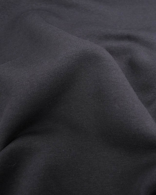 Tissu Sweat Envers Polaire Noir - Mercerine