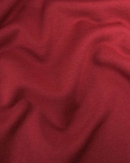 Tissu Sweat Envers Polaire Bordeaux - Mercerine
