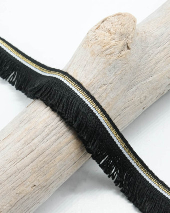 Ruban Frange Lurex 15mm - 3 coloris - Mercerine