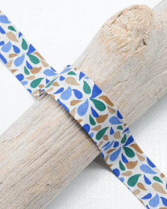 Biais Coton Motif Gouttelette