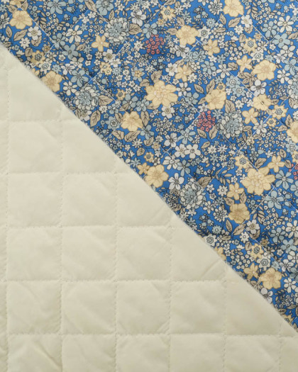 Tissu Matelassé Double Face Henriette Jaune - Mercerine