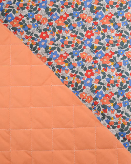 Tissu Matelassé Double Face Délice Corail - Mercerine