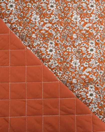 Tissu Matelassé Double Face Anaé Terra - Mercerine