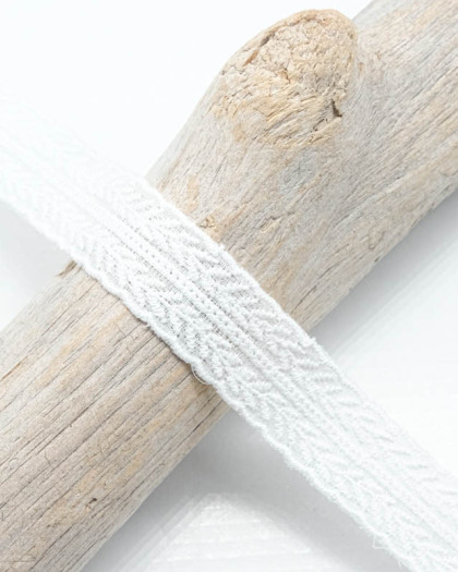 Ruban Broderie Epis Blanc 24mm - Mercerine