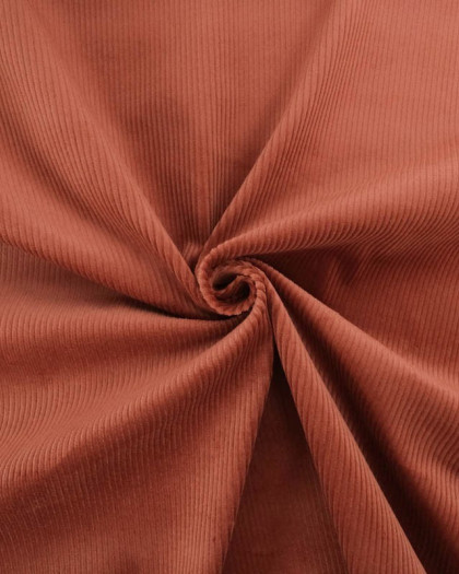 Tissu Velours Côtelé Stretch Sienne Mira - Mercerine
