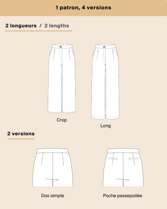 Patron Pantalon DIEGO - Majam - Mercerine