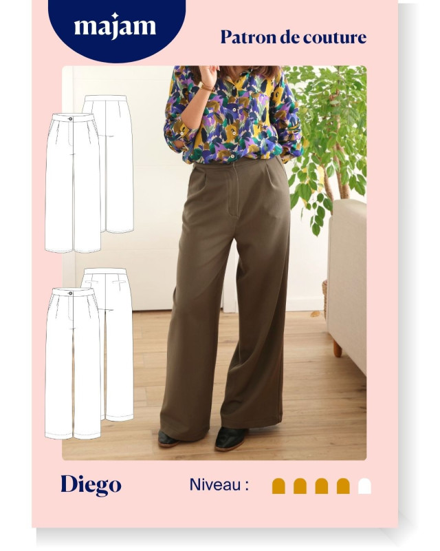 Patron Pantalon DIEGO - Majam - Mercerine