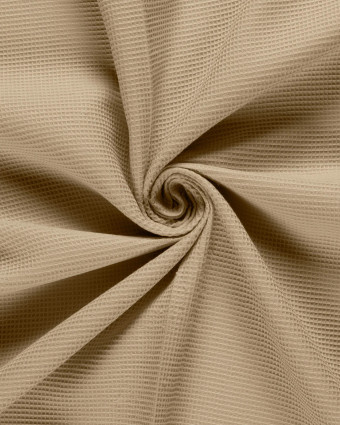 Tissu Mini Nid d'Abeille Sable - Mercerine