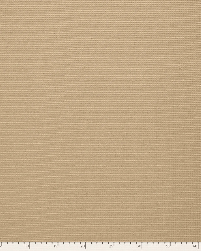 Tissu Mini Nid d'Abeille Sable - Mercerine