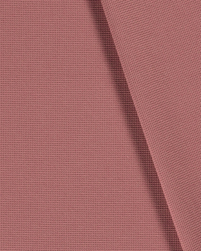 Tissu Mini Nid d'Abeille Vieux Rose - Mercerine