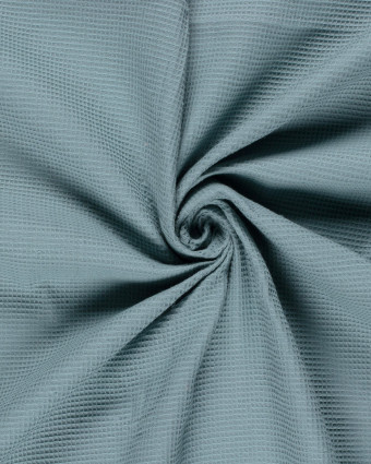 Tissu Mini Nid d'Abeille Bleu - Mercerine