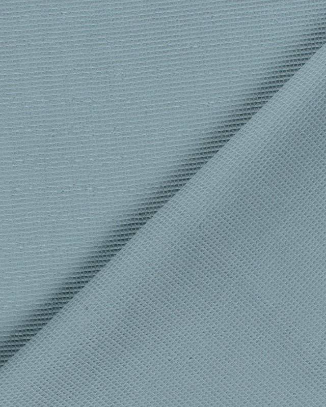 Tissu Mini Nid d'Abeille Bleu - Mercerine