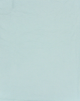 Tissu Seersucker Mini Vichy Citron et Bleu - Mercerine
