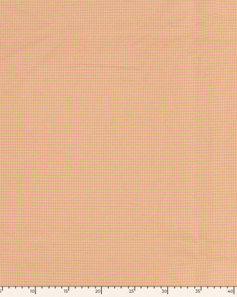 Tissu Seersucker Mini Vichy Jaune Rose - Mercerine