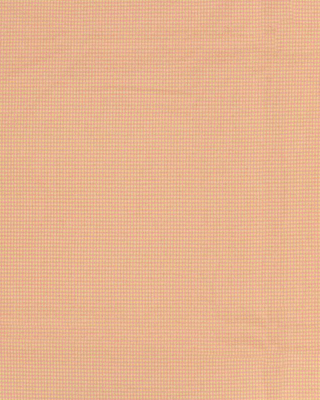 Tissu Seersucker Mini Vichy Jaune Rose - Mercerine