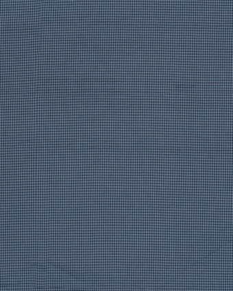 Tissu Seersucker Mini Vichy Marine et Bleu - Mercerine