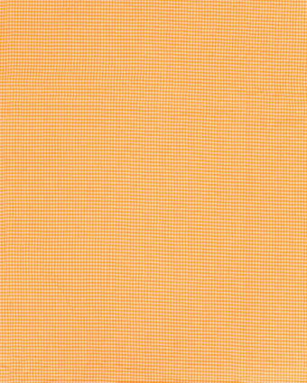 Tissu Seersucker Mini Vichy Orange Fluo - Mercerine